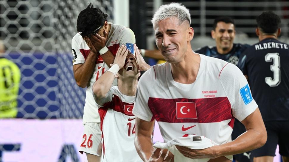 Milli futbolcular y�k�ld�! Ma� sonu g�zya�lar�n� tutamad�lar