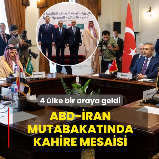 ABD-�ran mutabakat�nda Kahire mesaisi: 4 �lke bir araya geldi