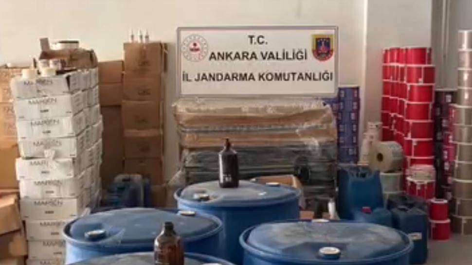 Ankara'da kaçak kozmetik ürünü operasyonu: 12 ton ham madde ele geçirildi