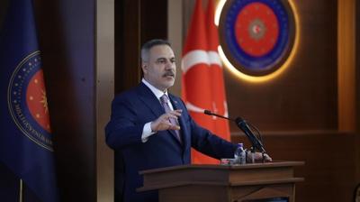 Bakan Fidan, MGK Genel Sekreterli�inde hitapta bulundu