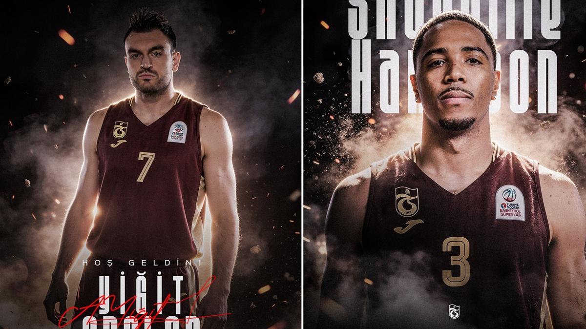 Trabzonspor Basketbol Shaquille Harrison Yi�it Arslan foto�raflar� resimleri