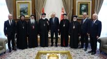 Cumhurba�kan� Erdo�an, S�ryani Ortodoks Kilisesi Patri�i Kerim'i kabul etti