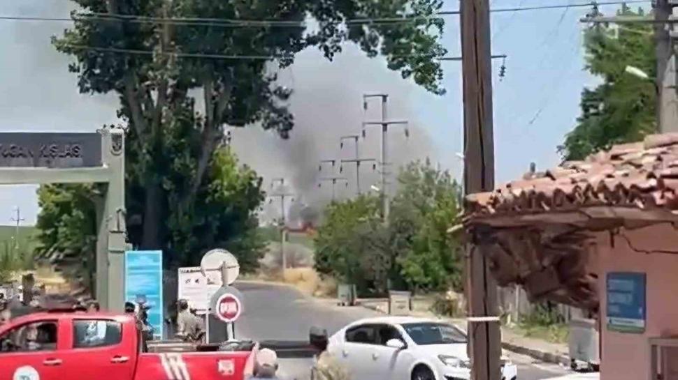 Tekirdağ'da yangın paniği! Otlar alev aldı