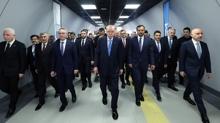 Ba�kan Erdo�an a��l���n� yapm��t�! �stanbul'un yeni metro hatt� rekor k�rd�