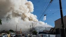 Los Angeles'ta yang�n kabusu! Bir haftad�r s�nd�r�lemiyor