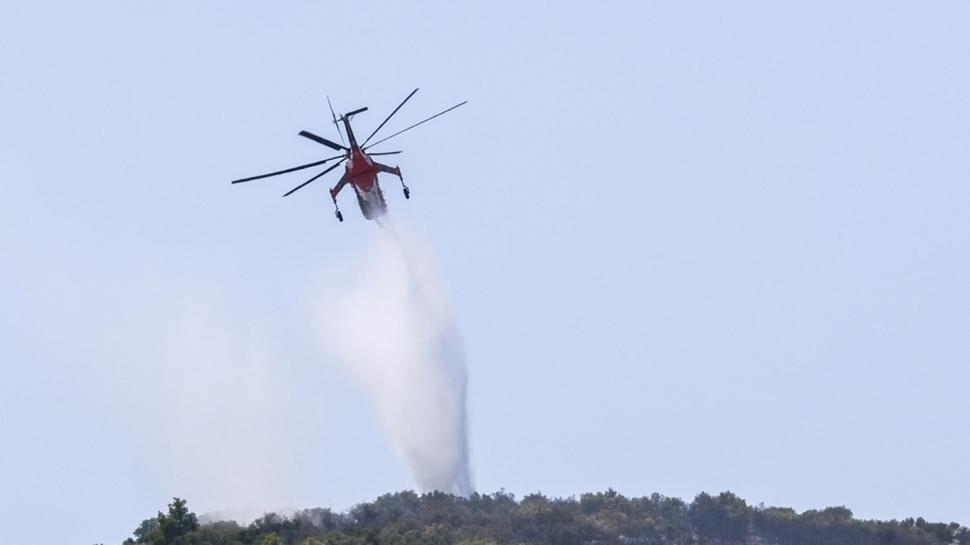 Komşuda helikopter düştü