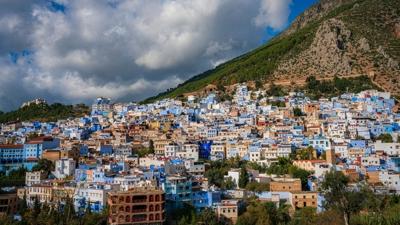 Fas'�n mavi masal�.... �af�avan sokaklar�nda zaman adeta yava�l�yor