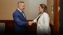Bakan Fidan Kanadal� milletvekili �ima A�an'� kabul etti