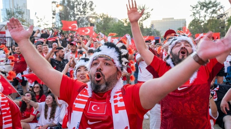 Binlerce taraftar buluştu! Los Angeles'ta Türkiye coşkusu