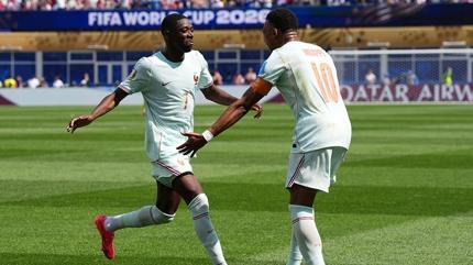 Dembele �ov yapt�! Fransa Norve�'i 4 golle y�kt�