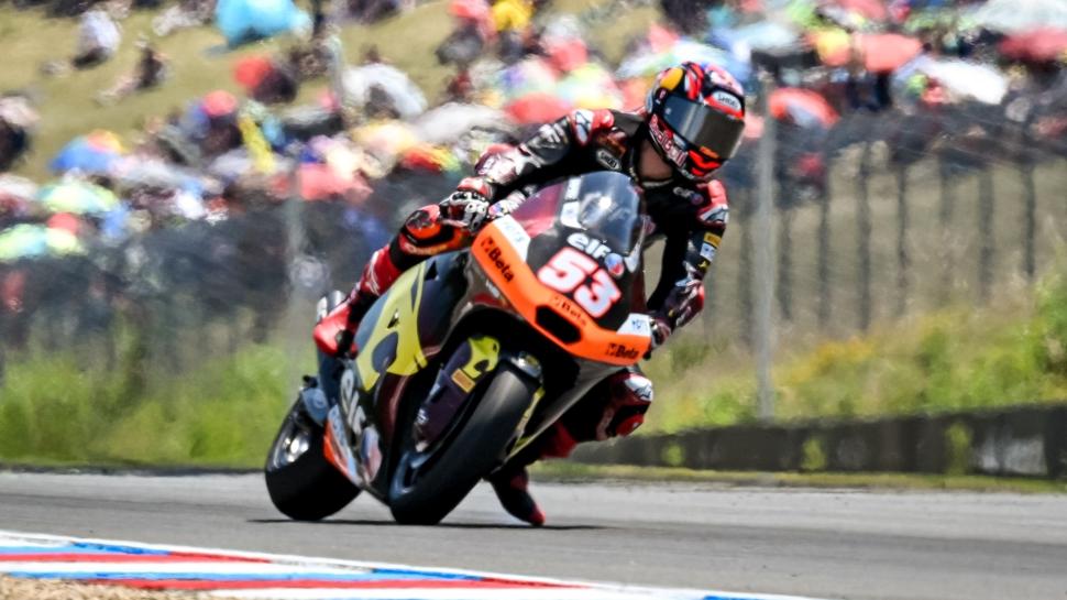 Deniz �nc�, Moto2 Hollanda yar���n� tamamlayamad�