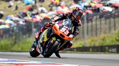 Deniz �nc�, Moto2 Hollanda yar���n� tamamlayamad�