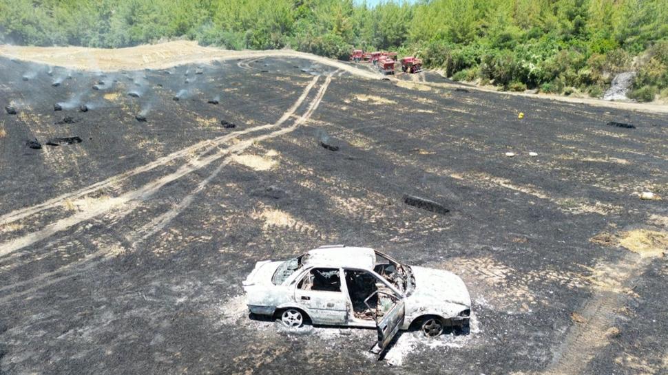 Adana'da yangın kabusu! Araçta başladı ormana sıçradı