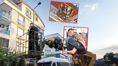 Romantik kahraman! Kar�s�n� kurtarmak i�in �zel vin� kiralad�