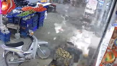 Sirke �i�esi bomba gibi patlad�... O anlar kamerada