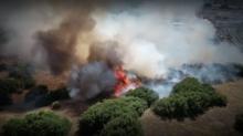 Kula'da korkutan makilik yang�n�: Alevler r�zgarla b�y�d�, ekipler seferber oldu