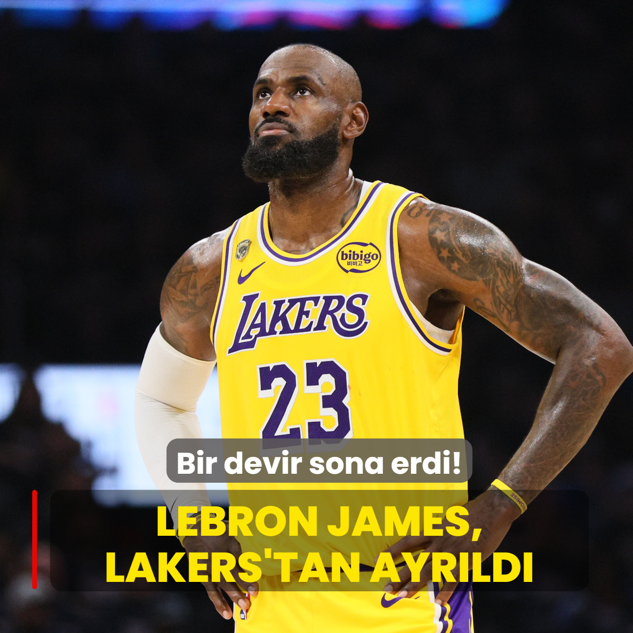 Bir devir sona erdi! LeBron James, Lakers'tan ayr�ld�