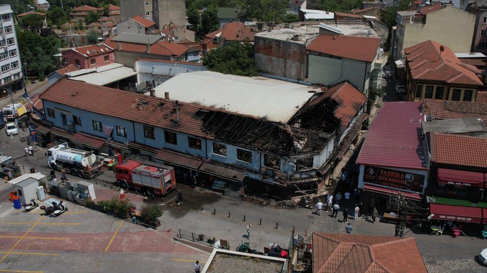 Tarihi çarşıda büyük yangın! Zarar 30 milyon lirayı buldu