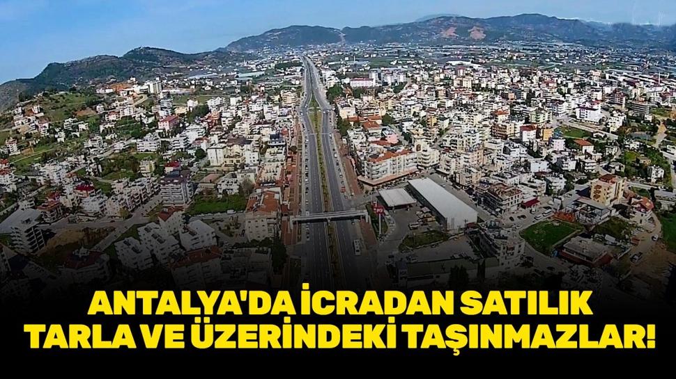 Antalya Gazipaşa'da icradan satılık tarla ve üzerindeki taşınmazlar!