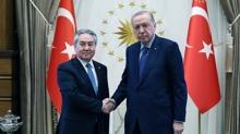 Ba�kan Erdo�an, K�rg�zistan D��i�leri Bakan� Ceenbek Kulubayev'i kabul etti