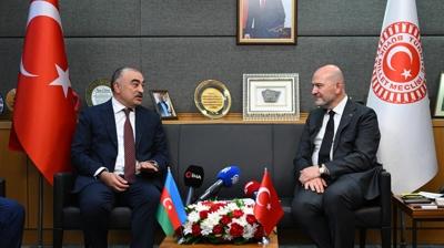 TBMM İçişleri Komisyonu Başkanı Soylu, Memmedov'u kabul etti