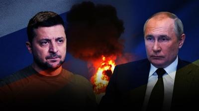 Zelenskiy yıkılan binanın önünden haykırdı: 'Putin savaşı kaybediyor'