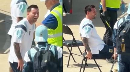 ABD'de Messi'ye �st aramas�! Kameraya yans�yan tepkisi viral oldu