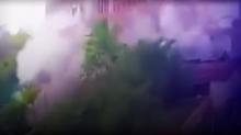 Venezuela'daki depremin g�r�nt�leri... Binan�n ��kme an� saniye saniye kaydedildi