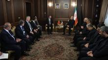 Y�lmaz ve Peze�kiyan Saadabad Saray�'nda bulu�tu! ''Ac�n�z� payla��yoruz''