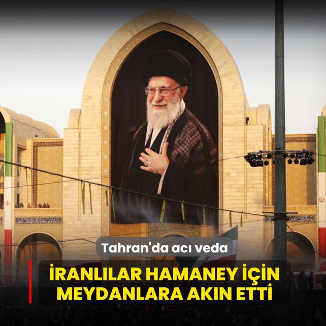 �ran'�n ac� g�n�: On binlerce �ranl� Hamaney i�in meydanlara ak�n etti