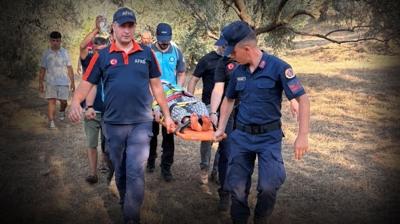 Ayd�n'da 11 saatlik nefes kesen arama: 99 ya��ndaki adam sa� bulundu