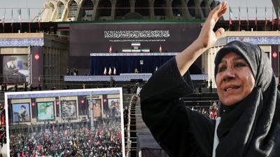 Hamaney'e 4 ay sonra cenaze t�reni! ABD ve �srail'i hedefe koydular