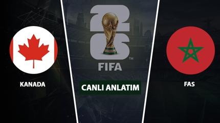 CANLI: Kanada - Fas