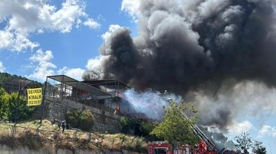Maltepe'de restoranda yang�n