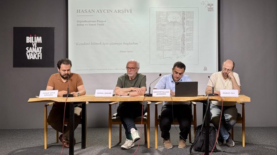 Hasan Ayc�n'�n �izgi ar�ivi art�k Bilim Sanat Vakf�'n�n dijital ortam�nda