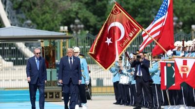 ABD Ba�kan� Trump'� Osmanl� Birli�i kar��lad�! Ankara'da tarihi g�r�nt�ler