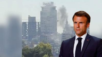 �am alarma ge�ti! Macron'un kald��� otelin yan�nda art arda patlama