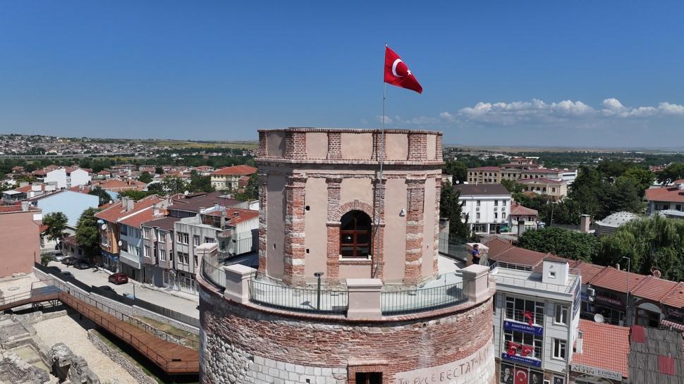 Edirne'deki Makedon Kulesi restorasyon sonras� ziyarete a��ld�