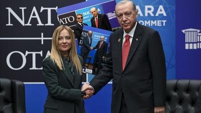 Ba�kan Erdo�an'dan NATO diplomasisi... K�lliye'de pe� pe�e g�r��meler