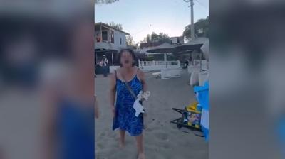 Plajda ba��rt�s� provokasyonu: Anne ve k�z�na sald�ran kad�n i�in yeni karar