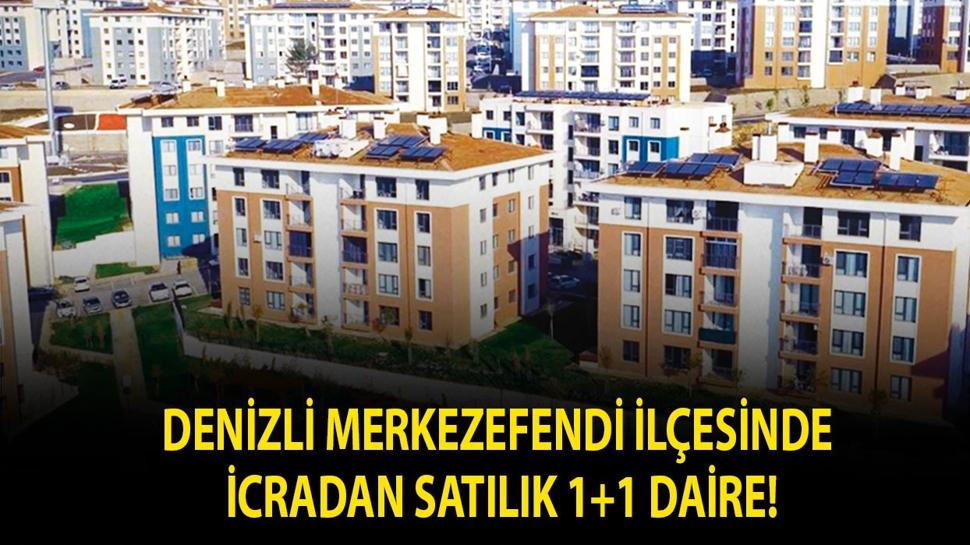 Denizli Merkezefendi ilçesinde icradan satılık 1+1 daire!