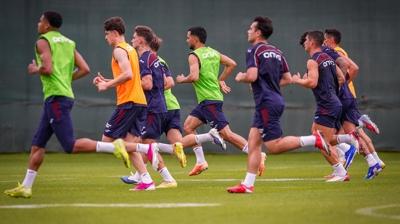 Trabzonspor'da yeni sezon mesaisi �ift antrenmanla devam etti