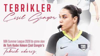 T�rk basketbol hakemi �isil G�ng�r NBA ma�� y�netti!