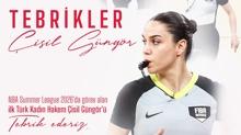 T�rk basketbol hakemi �isil G�ng�r NBA ma�� y�netti!