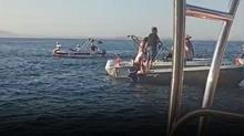 Yalova'da iki gemi birbirine girdi: 2 ki�i denize atlayarak kurtuldu