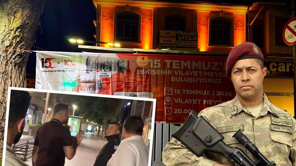 CHP'li belediyeden 15 Temmuz rahats�zl���! �mer Halisdemir pankart�n� hazmedemedi