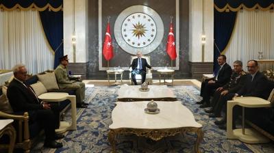 Başkan Erdoğan, Pakistan Savunma Kuvvetleri Komutanı Mareşal Munir'i kabul etti