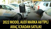 2022 model Audi marka A8 tipli ara� icradan sat�l�k!