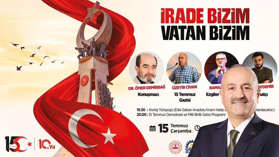 Gebze, 15 Temmuz'un 10. y�l�nda tek y�rek