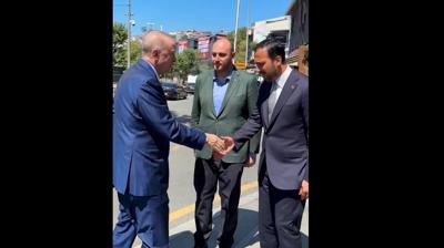 Ba�kan Erdo�an'dan AK Parti �stanbul �l Ba�kanl���na ziyaret